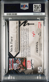2018 Upper Deck Marvel Masterpieces Nick Fury #57 Rudy Red Spectrum #1/1 PSA 8